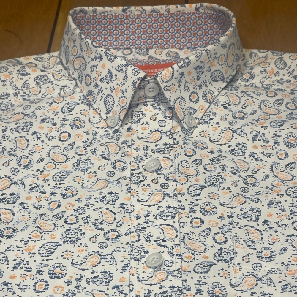 Johnston & Murphy Performance Button Down Shirt N… - image 1